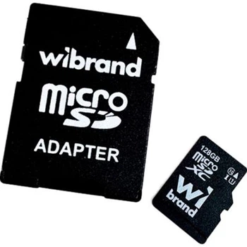Карта пам'яті Wibrand 128gb microSD class 10 (wicdhu1/128gb-a)