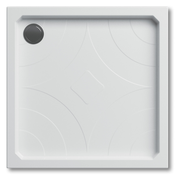 Поддон для душевой кабины KOLLER POOL Grace 80x80x17см квадратный акрил без сифона белый 1708620101