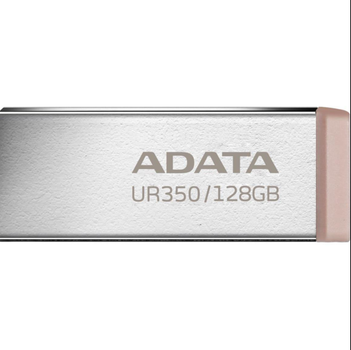 Флеш-накопитель USB 3.2 Gen 1 128ГБ, водо- и пылезащита, металл, серебристо-бежевый