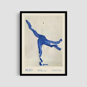 Постер Roomy "Blue Dancer" Черная рамка с глянцевым стеклом A3 (42x29.7 cm)