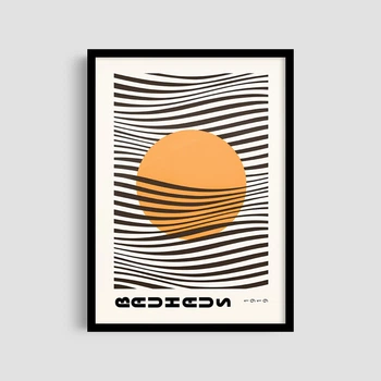 Постер Roomy "Orange Horizon" Без рамки A3 (42x29.7 cm)