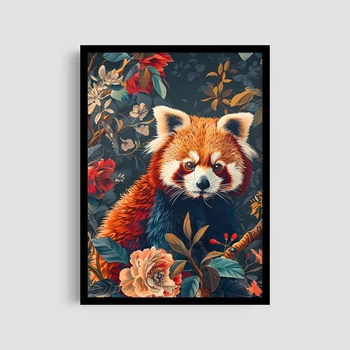Постер Roomy "Flower Fox" Без рамки A4 (29.7x21 cm)