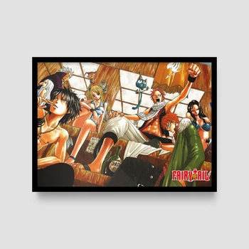 Постер Roomy "Fairy Tail Christmas Scene" Белая рамка с глянцевым стеклом A3 (42x29.7 cm)