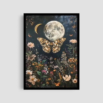 Постер Roomy "Moon Butterfly" Без рамки A4 (29.7x21 cm)