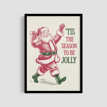 Постер Roomy "Santa Walk" Чорна рамка з антибліковим склом A3 (42x29.7 cm)