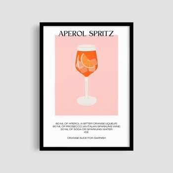 Постер Roomy "Aperol Spritz 2" Белая рамка с антибликовым стеклом A4 (29.7x21 cm)