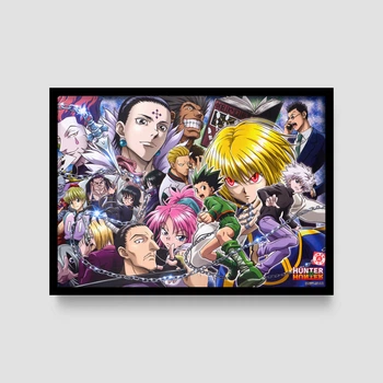 Постер Roomy "Hunter X Hunter Group" Черная рамка с антибликовым стеклом A2 (59.4x42 cm.)