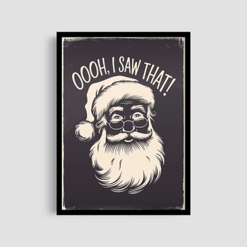 Постер Roomy "Santa Black" Чорна рамка з антибліковим склом A2 (59.4x42 cm.)