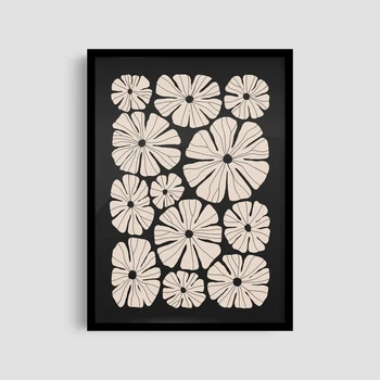 Постер Roomy "Monochrome Blooms" Без рамки A3 (42x29.7 cm)