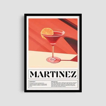 Постер Roomy "Martinez Cocktail" Без рамки A4 (29.7x21 cm)