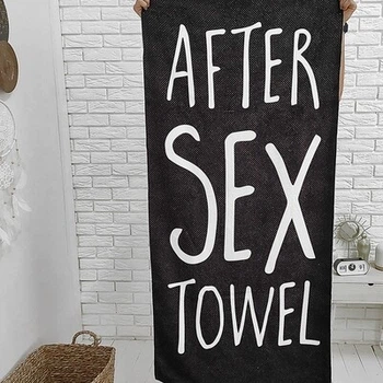 Полотенце большое с принтом After sex towel Presentville 150х70 см 000309791