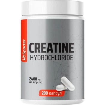 Креатин гидрохлорид Sporter Creatine Hydrochloride 200caps спортивное питание в упаковке (VMD-1206310)