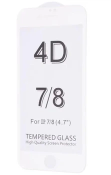 Защитное стекло для iPhone 7/8 4D White