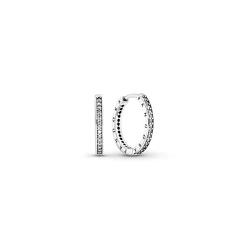 Сережки жіночі Pandora з логотипом
