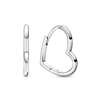 Сережки жіночі Pandora Асиметричні серця