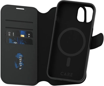 Чохол-книжка CARE by PanzerGlass Tango Two-in-One Wallet with MagSafe для Apple iPhone 14/13 Black (5715685012396)