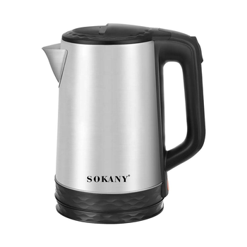 Электрочайник из нержавейки Sokany SK-09022 2.3 л чайник электрический дисковый с автоотключением 1500 Вт