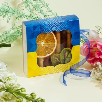 Подарунковий набір з пастили FRUIT SNACK АСОРТІ 150г коробка прапор