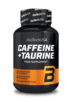 Кофеин с таурином BioTech Caffeine + Taurine (60 капс)