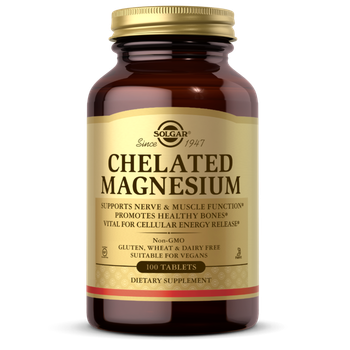 Магний хелат Solgar Chelated Magnesium (100 таб) солгар