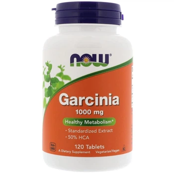 Гарцинія камбоджійська екстрак Now Foods Garcinia 1000 mg 120 таблеток