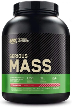 Купити для набору маси Optimum Nutrition Serious Mass 2720 грам strawberry