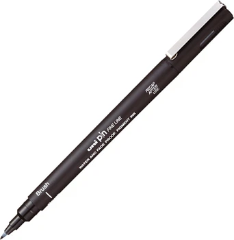 Лайнер браш Uni Pin Brush Fine Line чорний (PinBR-200(S) BLACK)
