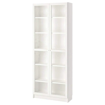 Книжный шкаф с дверцами BILLY/OXBERG IKEA 690.178.28 белый