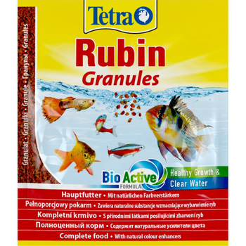 Корм Tetra Rubin Granules в виде медленно тонущих гранул всех видов пресноводных рыб