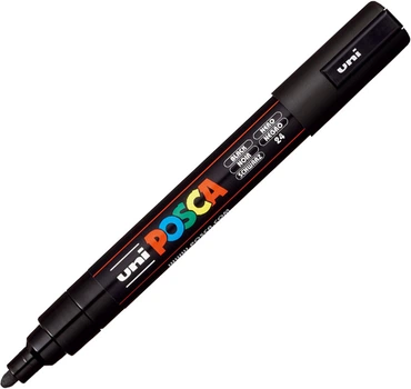 Маркер Uni Posca PC-5M 1.8-2.5 мм Чорний (PC-5M BLACK(N))