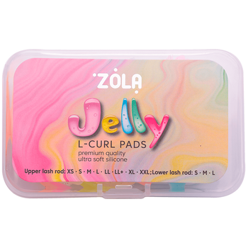 Валики для ламінування Zola Jelly L-Curl для верхніх та нижніх вій 11 пар