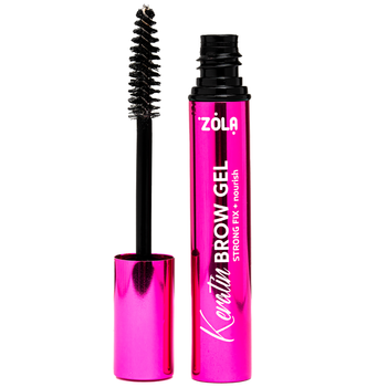 Гель для бровей ZOLA Keratin Brow Gel Strong Fix+Nourish 5 мл
