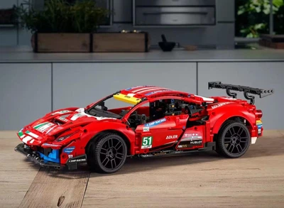 Конструктор Technic Ferrari 488 GTE AF CORSE #51 красная 1677 деталей (42125)