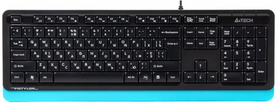 Клавіатура дротова A4Tech FK10 USB Blue (4711421942881)