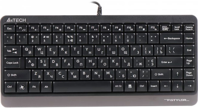 Клавіатура дротова A4Tech Fstyler Compact Size FK11 USB Grey (4711421953313)