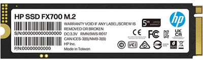 SSD диск HP FX700 512GB M.2 2280 PCIe 4.0 x4 3D V-NAND TLC (8U2N1AA)