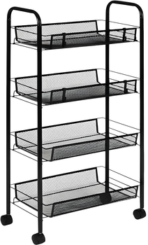 Стелаж ModernHome by Multistore 4 полиці чорний (PJJCBS0024-05A)