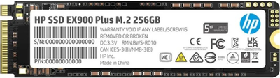SSD диск HP EX900 Plus 256GB M.2 2280 PCIe 3.0 x4 3D NAND (35M32AA)