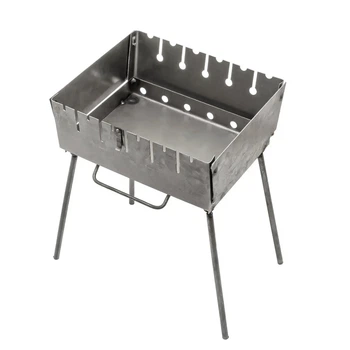 Мангал раскладной чемодан KITUA BBQ на 6 шампуров (УК-М6)