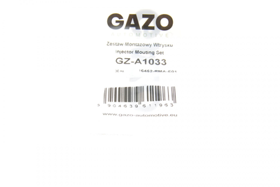 Ремкомплект форсунки Honda Accord/Civic/CR-V/FR-V 2.2 CTDi 04- GZ-A1033 GAZO