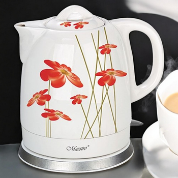 Электрочайник керамический Maestro MR-066 Red Flowers 1.5 л 1200 Вт