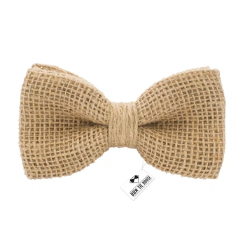 Бабочка Bow Tie House взрослая из мешковины - с джутовым канатом 07192M