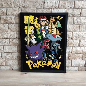 Интерьерная картина Аниме Покемон Pokemon-2, 30х40 см