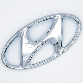 Емблема логотип Hyundai 145х72 мм (хром)