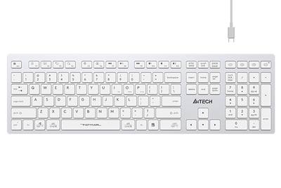Клавіатура бездротова A4Tech FBX50C USB/Bluetooth White (4711421972772)