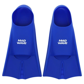 Ласты тренировочные с закрытой пяткой Mad FLIPPERS M074302 (силикон, размер 30-33, цвет синий)