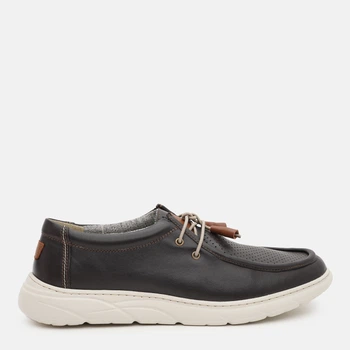 Чоловічі мокасини з перфорацією шкіряні Prime Shoes 95-543-30300 40 26.5 см Коричневі (PS_2000000230016)