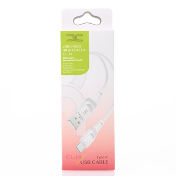 Кабель Type-C DC (CL-14) High Elastic 3m градиент