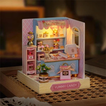 Конструктор 3D DIY Румбокс Вкусные конфеты Yummy Candy Cute Room