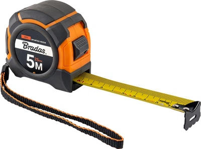 Рулетка на котушці Bradas кінець з нержавіючої сталі SNAP soft 5 м/25 мм (DIY-MTS31-0525/K)